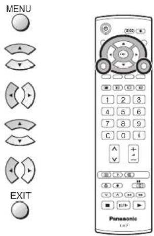 PANASONIC TX-32LXD55F - Setup menu - 1