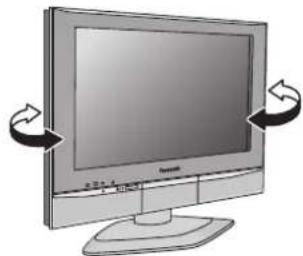 PANASONIC TX-32LXD55F - How to use the LCD stand - 1
