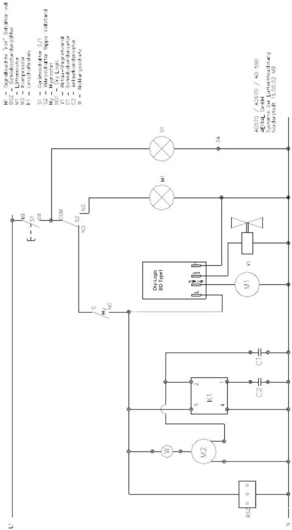 Aerial AD 530 - Schaltplan AD 570 / 670 - 1