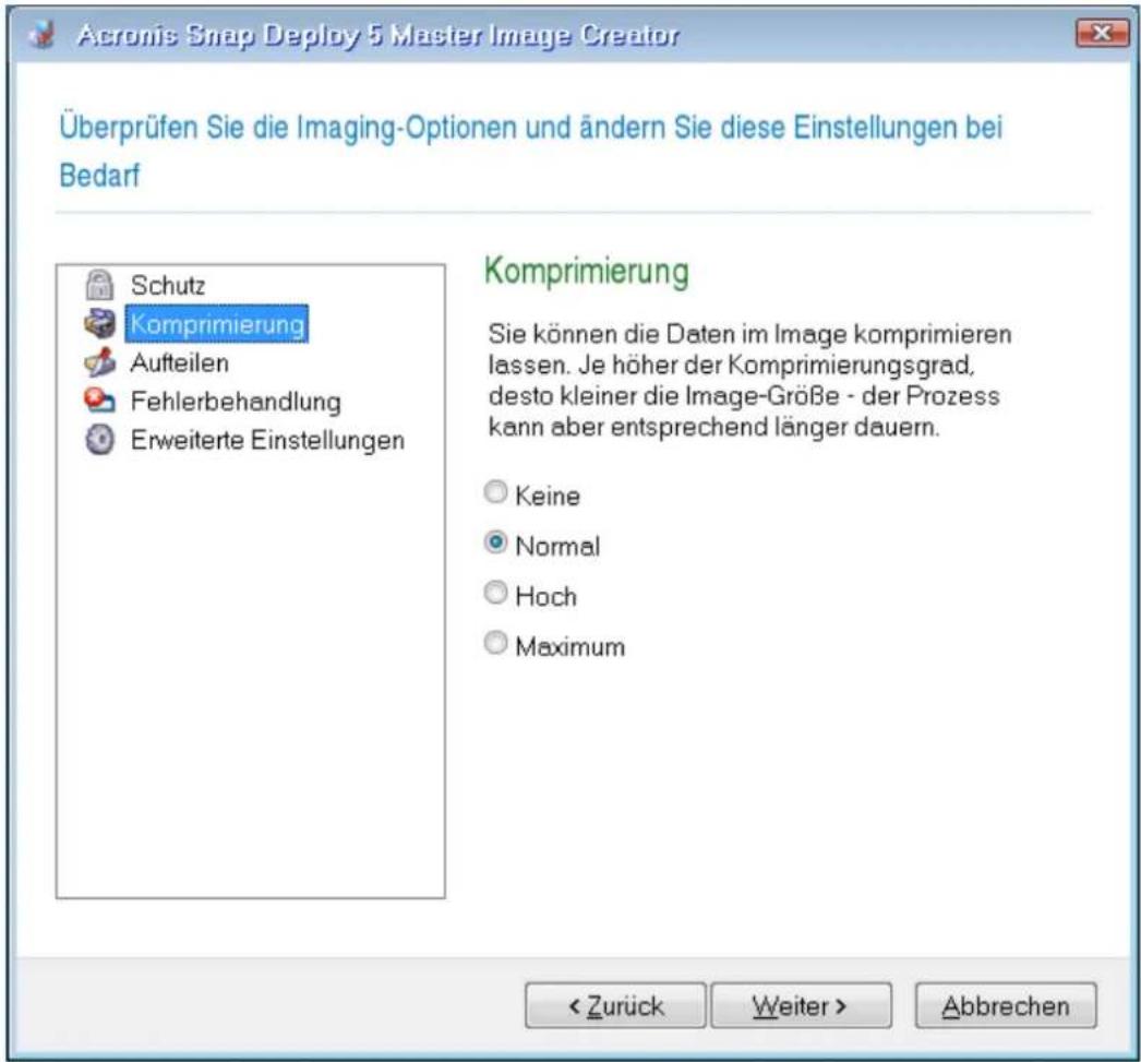 ACRONIS Snap Deploy 5 Update 2 - Komprimierung - 1