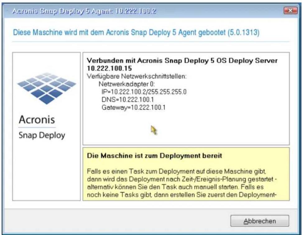 ACRONIS Snap Deploy 5 Update 2 - Vorbereiten der Zielmaschine - 2