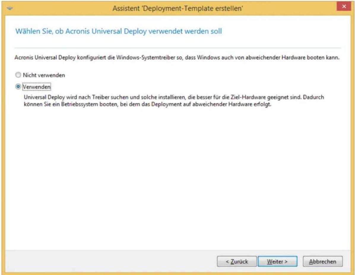 ACRONIS Snap Deploy 5 Update 2 - Verwendung von Acronis Universal Deploy - 1