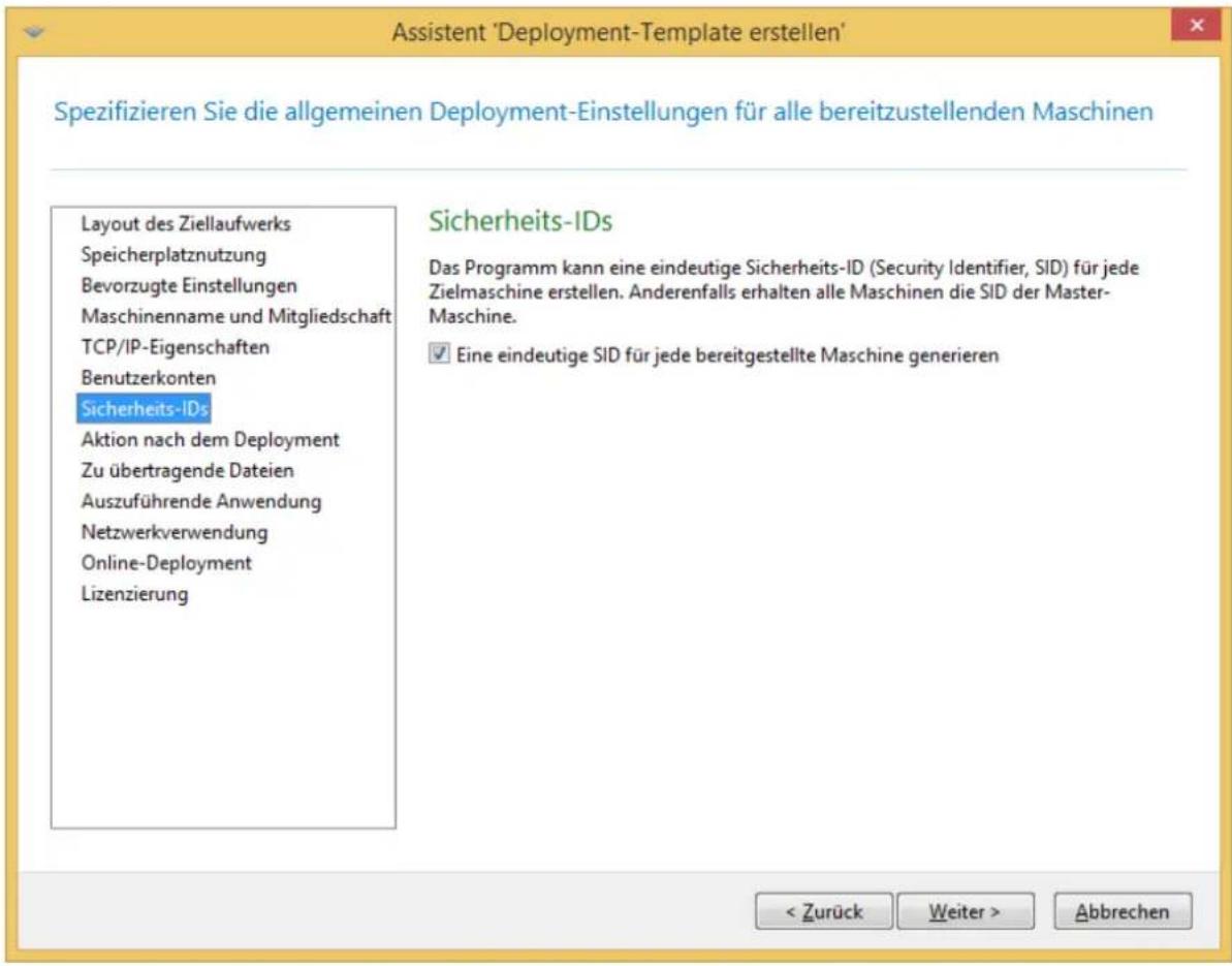 ACRONIS Snap Deploy 5 Update 2 - Sicherheits-IDs - 1
