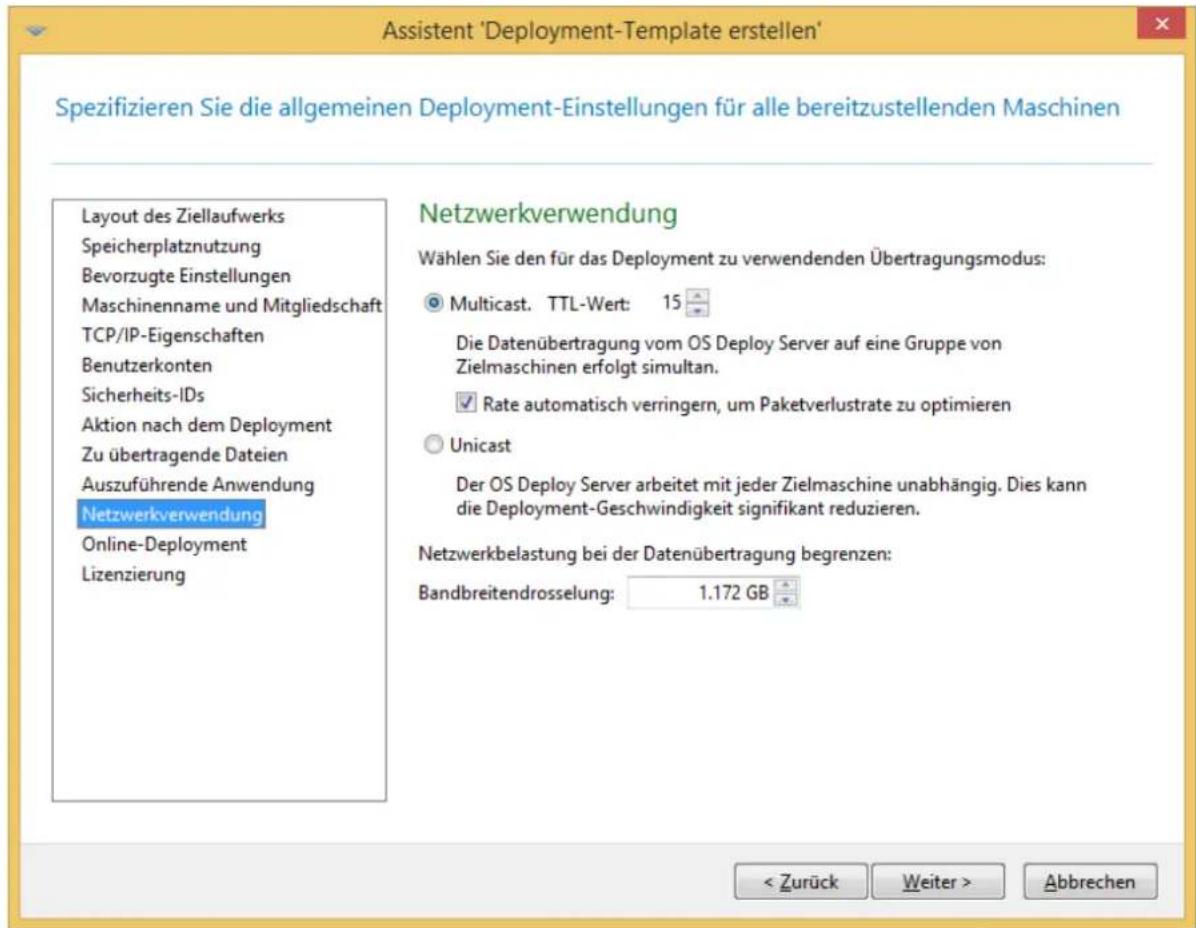 ACRONIS Snap Deploy 5 Update 2 - Netzwerkauslastung - 1