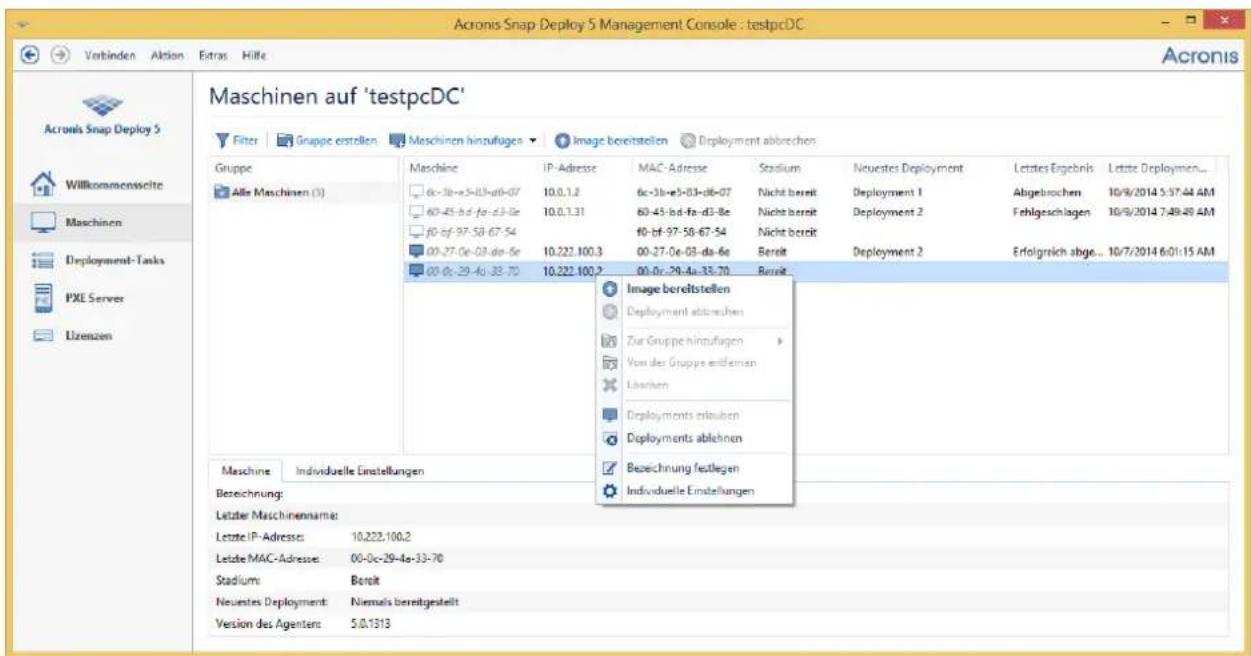 ACRONIS Snap Deploy 5 Update 2 - Deployment eines Master-Images - 1