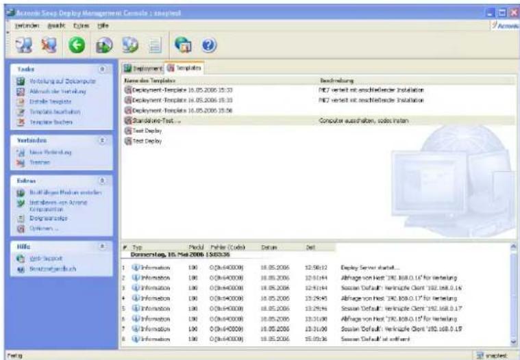 ACRONIS Snap Deploy 2 - Templates verwalten - 2