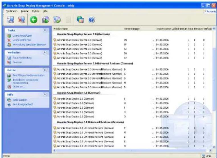 ACRONIS Snap Deploy 2 - Lizenzinformationen - 1