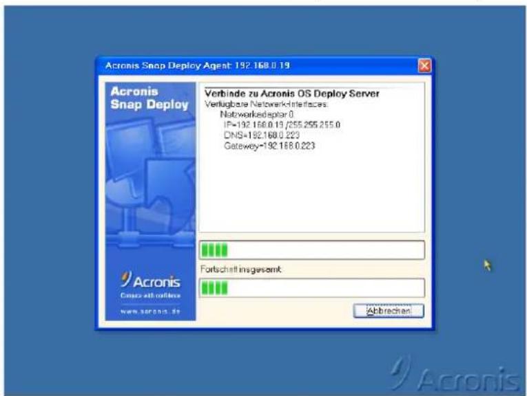 ACRONIS Snap Deploy 2 - Booten der Zielcomputer - 2