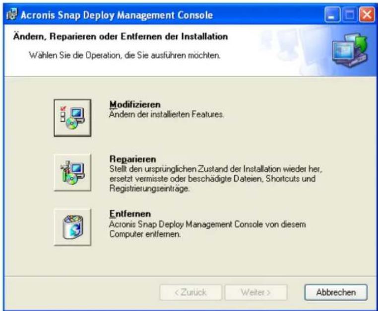 ACRONIS Snap Deploy 2 - Modifizieren, Reparieren oder Entfernen - 1
