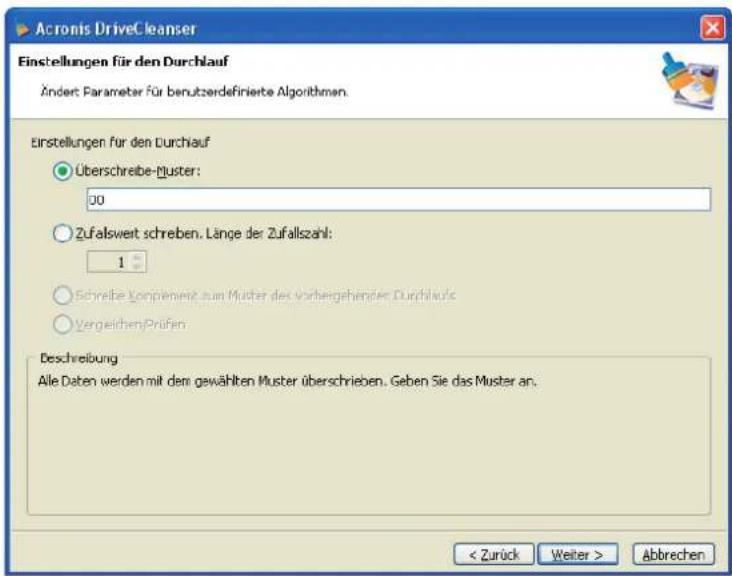 ACRONIS DriveCleanser - Operation/Akbon Muster - 1
