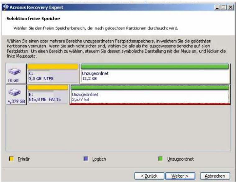 ACRONIS Disk Director suite 9 - Festplattenpartitionsstruktur - 1