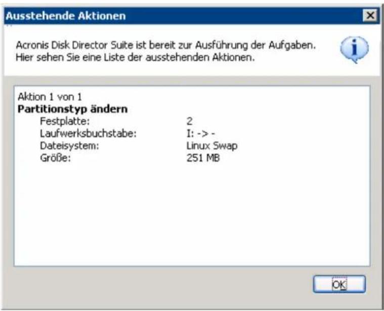 ACRONIS Disk Director suite 9 - Ausstehende Aktionen kontrollieren - 1