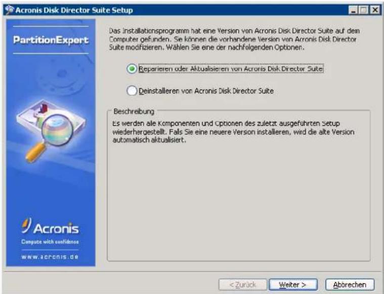 ACRONIS Disk Director suite 9 - Reparieren und aktualisieren - 1