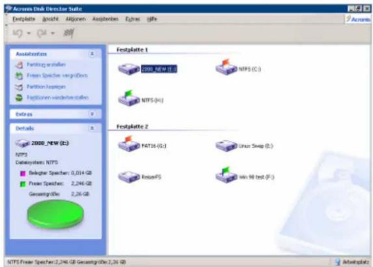 ACRONIS Disk Director suite 9 - Ansichtselemente - 1