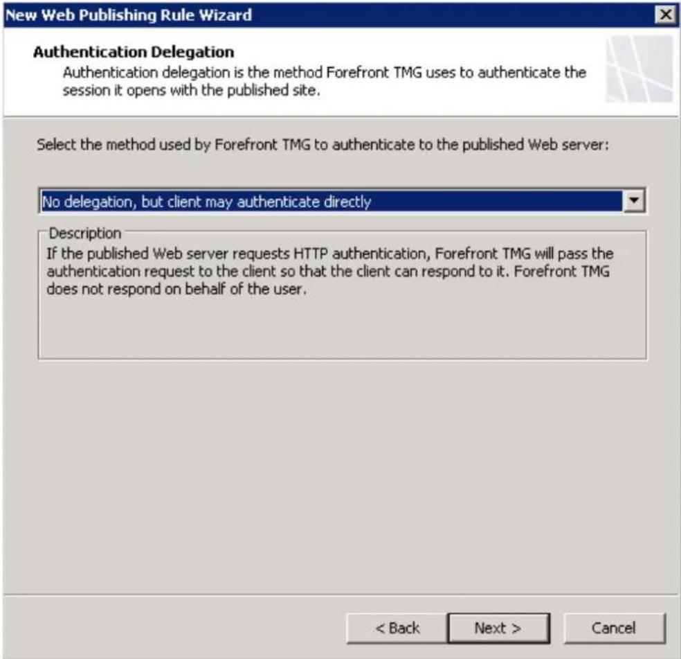 ACRONIS Access (Administrator) - Eine neue Website-Veröffentlichungsregel erstellen - 9
