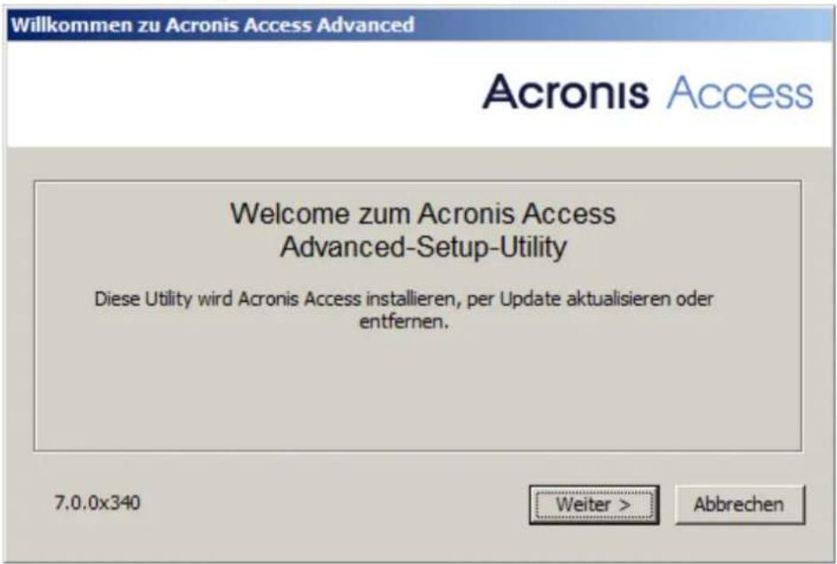 ACRONIS Access (Administrator) - Acronis Access installieren - 1