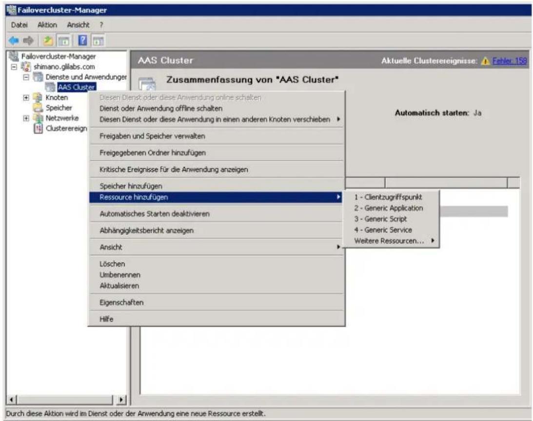 ACRONIS Access (Administrator) - Alle erforderlichen Dienste der Acronis Access Dienstgruppe hinzufügen - 1