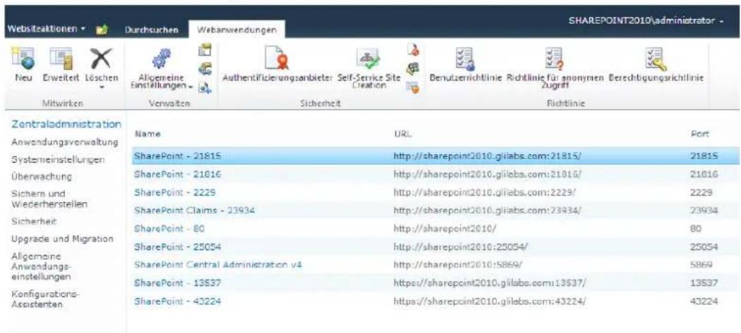 ACRONIS Access (Administrator) - Führen Sie die folgenden Schritte (für SharePoint 2010) aus, um für Ihr Konto den vollständigen Lesezugriff zu konfigurieren: - 3