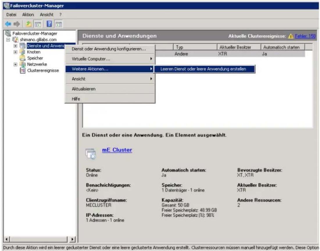 ACRONIS Access (Administrator) - Die Dienstgruppe erstellen - 1