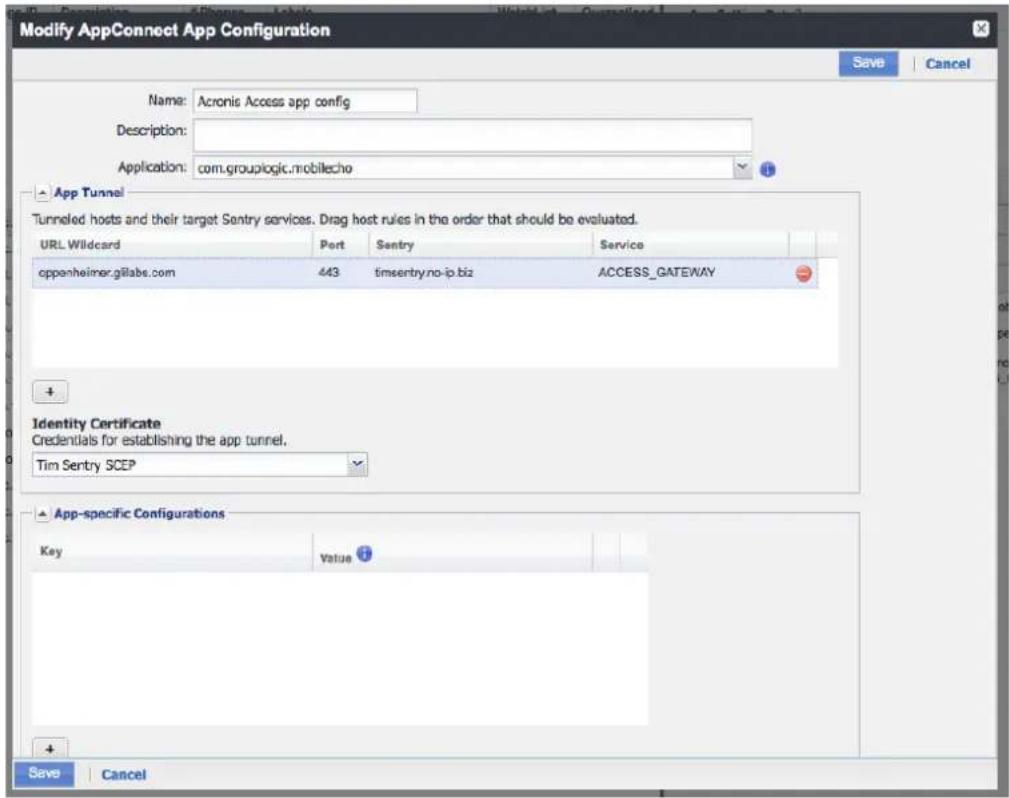 ACRONIS Access (Administrator) - Klicken Sie auf Speichern. - 1