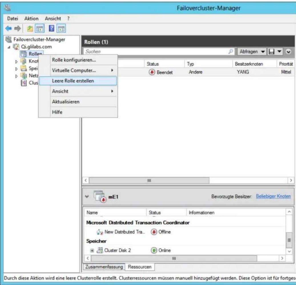 ACRONIS Access (Administrator) - Rolle erstellen - 1