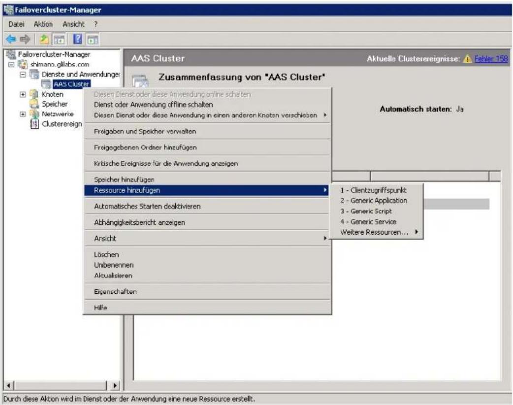 ACRONIS Access (Administrator) - Wählen Sie Allgemeiner Dienst aus. - 1