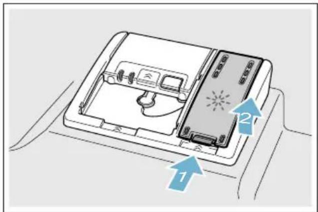 BOSCH SMA68PD06E - So füllen Sie Klarspüler nach: - 1