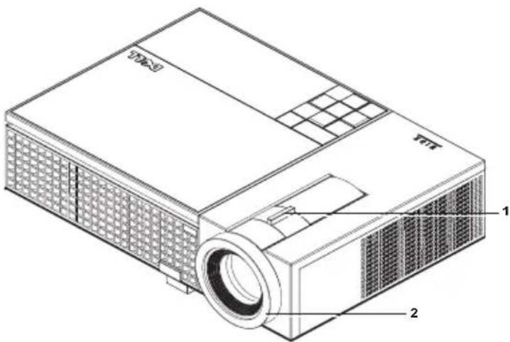 DELL 1609WX - Einstellen von Zoom und Bildschärfe - 2