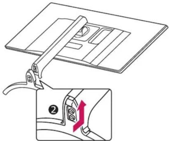 LG 32UD89-W - Assembling the stand base - 4