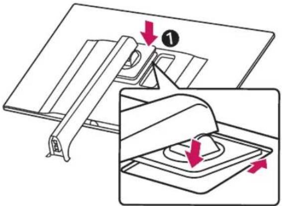 LG 32UD89-W - Assembling the stand base - 3