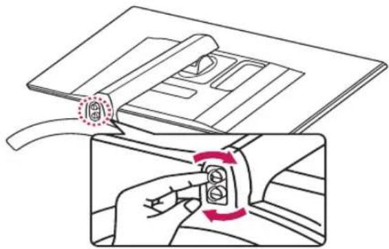 LG 32UD89-W - Assembling the stand base - 5