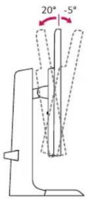 LG 32UD89-W - Adjusting the angle - 1
