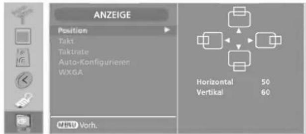 LG 32LP1DA - Optionen im Menü "Anzeige" - 1