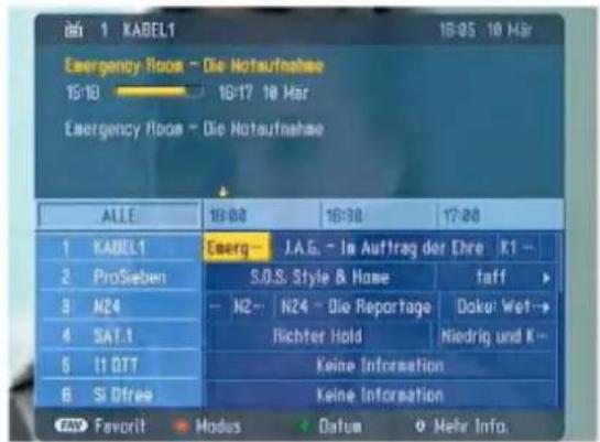 LG 32LP1DA - Fernsehprogrammmodus 8 Tage - 1