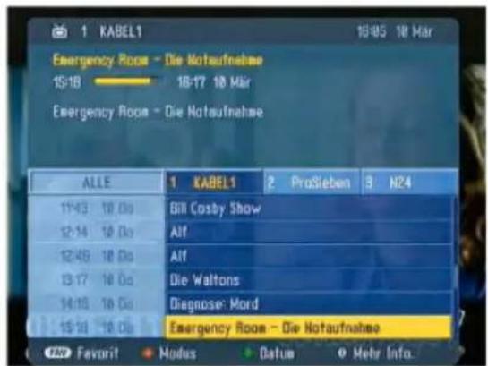 LG 32LP1DA - Fernsehprogrammmodus Kanal - 1