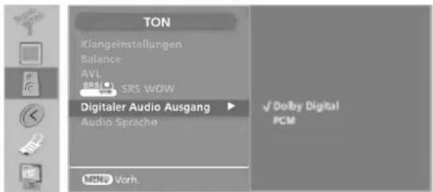 LG 32LP1DA - Digitaler Audio Ausgang (Nur im digitalen Modus) - 1