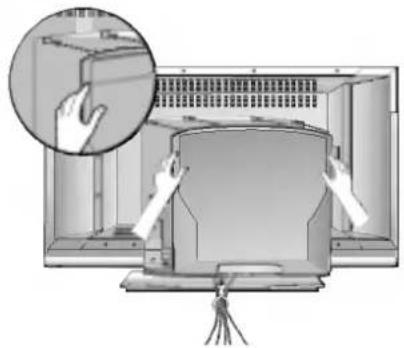 LG 32LP1DA - Verwendung der hinteren Abdeckung - 3