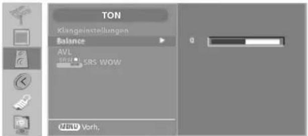 LG 32LP1DA - Balance-Einstellung - 1
