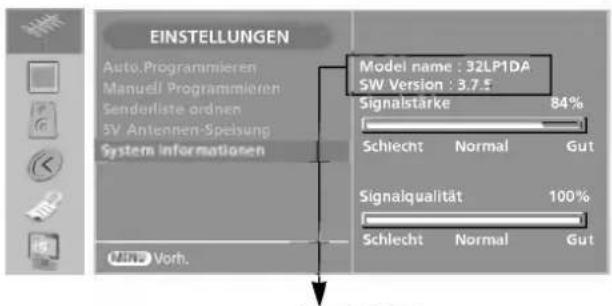 LG 32LP1DA - System Informationen - 1