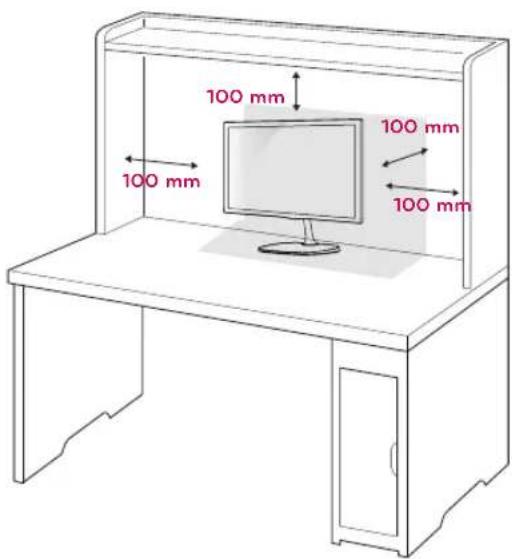 LG 27MP57VQ-P - Mounting on a table - 1