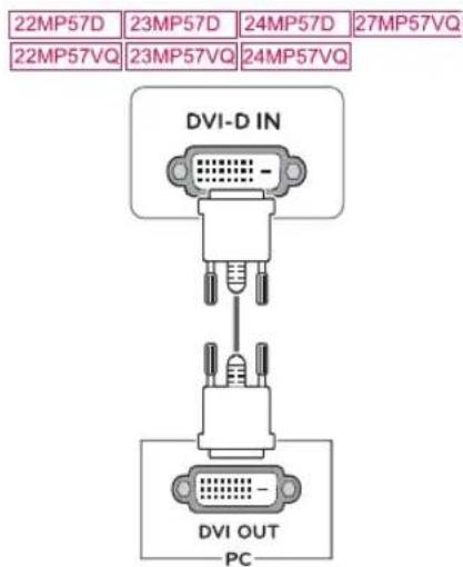 LG 27MP57VQ-P - DVI-D connection - 1