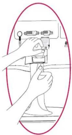 LG 27MP57VQ-P - Using the cable holder - 3