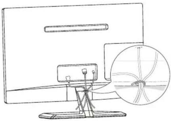 LG 27MD53D-PZ - Sauberes Verlegen der Kabel - 1