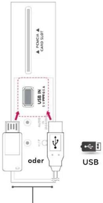 LG 27MD53D-PZ - Anschließen eines USB-Geräts - 1