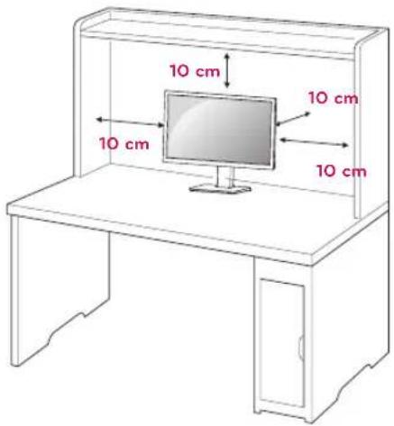 LG 27MB65PY-W - Mounting on a table - 1