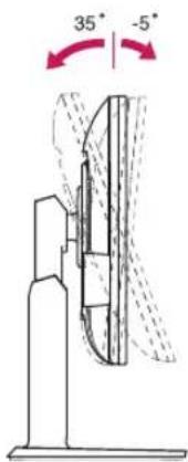 LG 27MB65PY-W - Adjusting the angle - 1