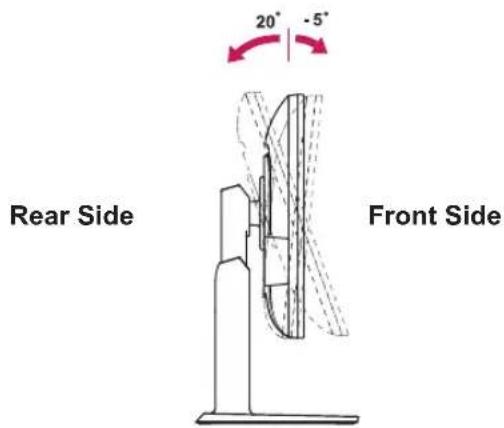 LG 27MB35PH-B - Adjusting the angle - 1
