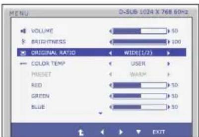 LG 27EB22PY-W - Main menu Sub menu Description - 3