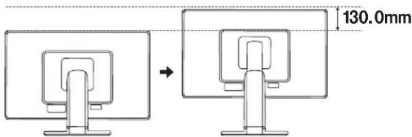 LG 27EB22PY-W - After installation, adjust the angle as shown below. - 2