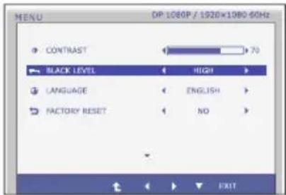 LG 27EB22PY-W - Main menu Description - 2